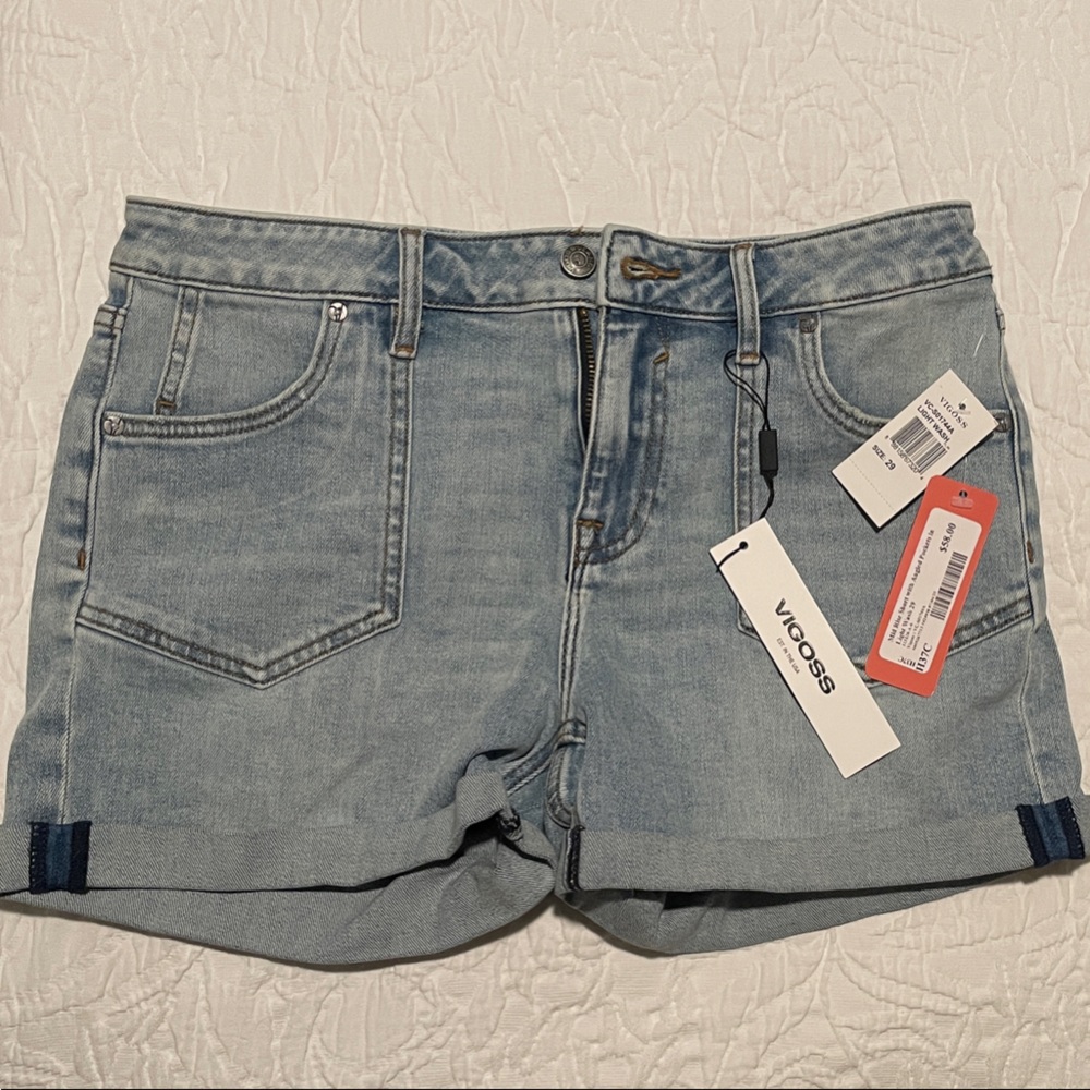 Vigoss Light Wash Denim Women's Shorts